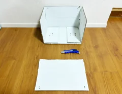 ダンボールの活用法(撮影:grape編集部)