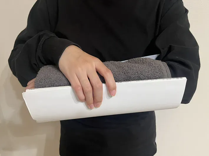 応急手当中の写真（撮影：grape編集部）