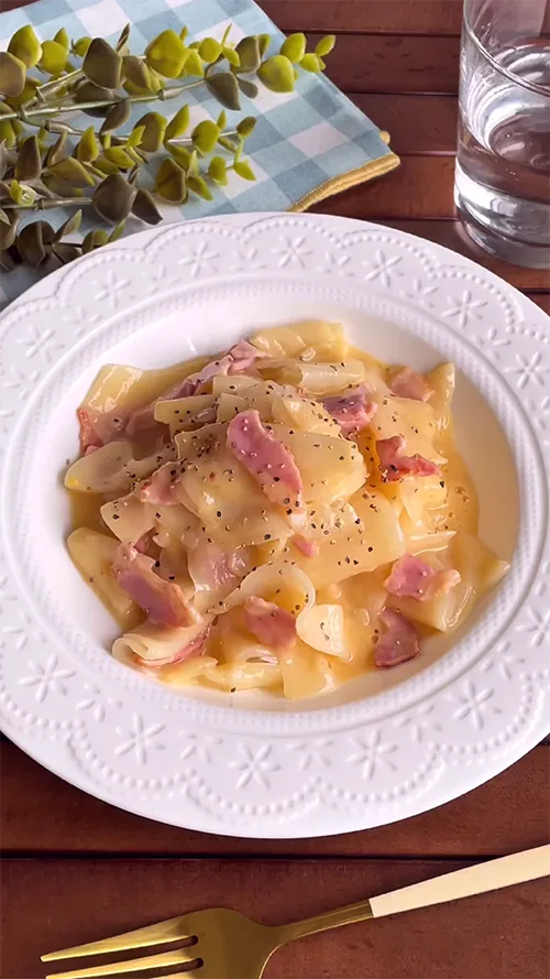 『大根カルボナーラ』の作り方の画像