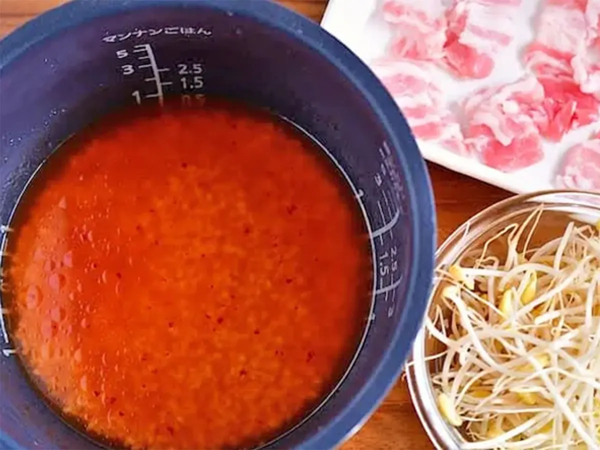 キムチご飯の写真（撮影：小泉明代）