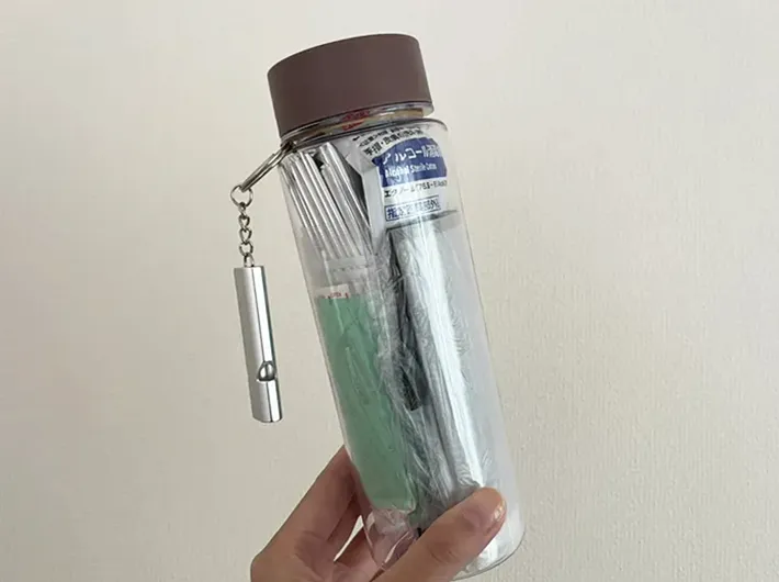 防災ボトルの写真（撮影：grapeライフハック編集部）
