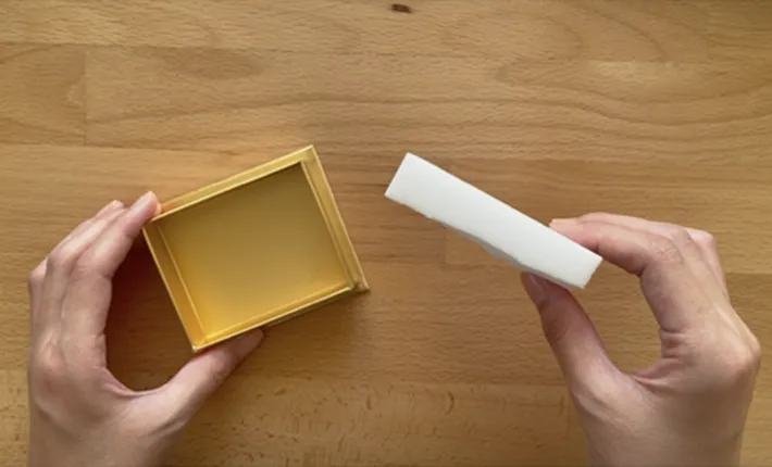 リングピロー作りの作業写真（撮影：grape編集部）