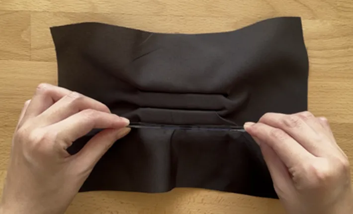 リングピロー作りの作業写真（撮影：grape編集部）