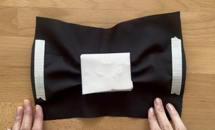 リングピロー作りの作業写真（撮影：grape編集部）