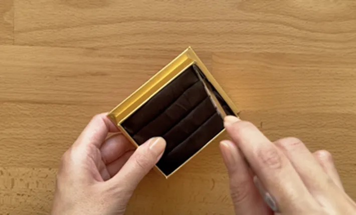 リングピロー作りの作業写真（撮影：grape編集部）