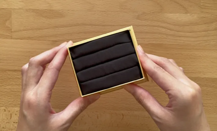 リングピロー作りの作業写真（撮影：grape編集部）