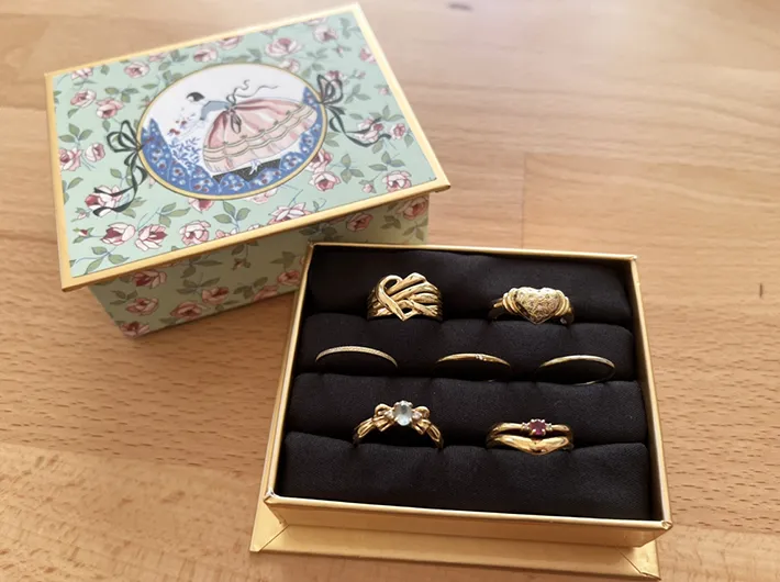 リングピロー作りの作業写真（撮影：grape編集部）