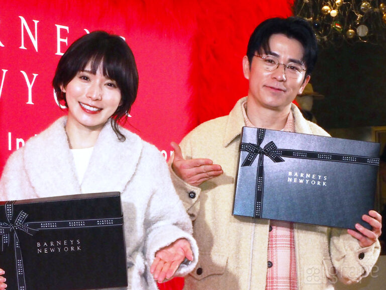 松岡茉優さんと藤森慎吾さんの写真（撮影：grape編集部）