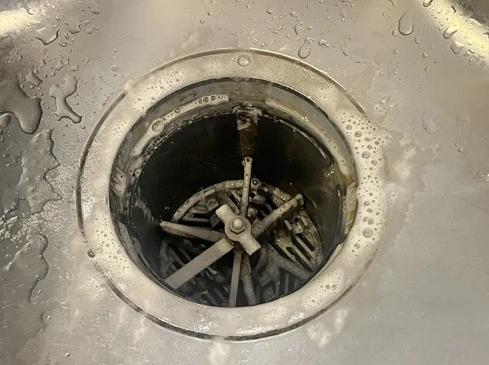 排水口掃除の写真（撮影：grapeライフハック編集部）