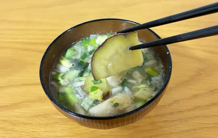 インスタントみそ汁のアレンジレシピ（撮影：grape編集部）