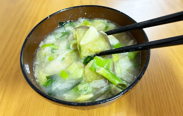 インスタントみそ汁のアレンジレシピ（撮影：grape編集部）