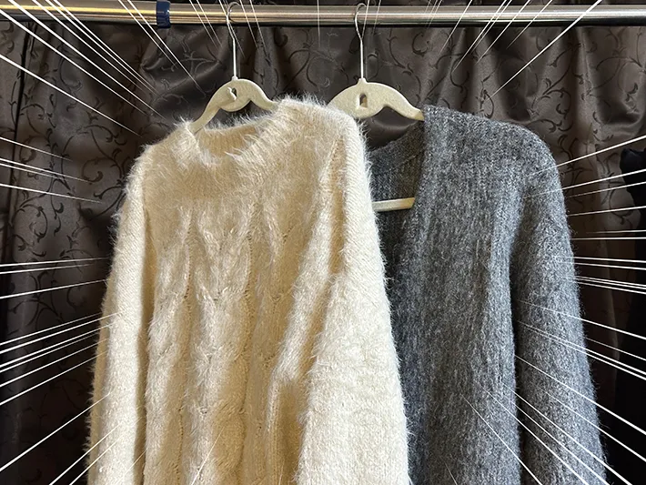 ニットの画像（撮影：grape編集部）