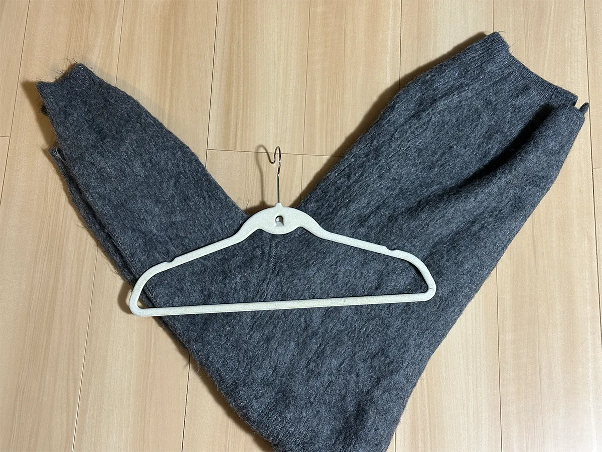 ニットの画像（撮影：grape編集部）