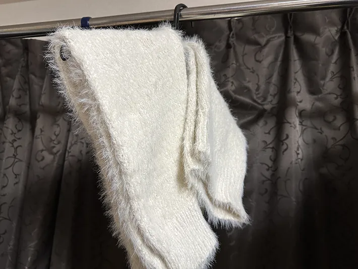 ニットの画像（撮影：grape編集部）