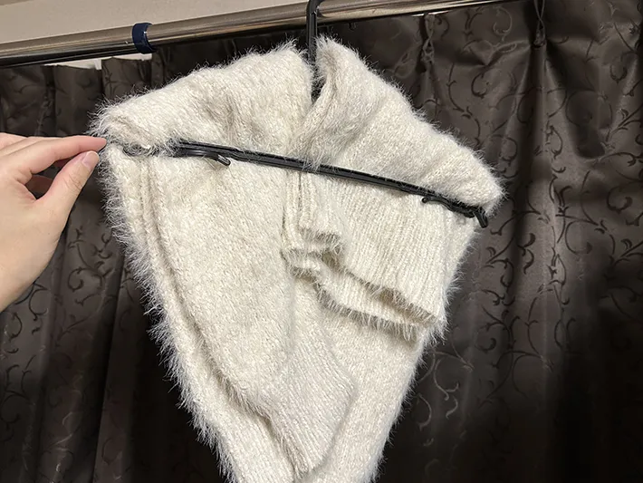 ニットの画像（撮影：grape編集部）