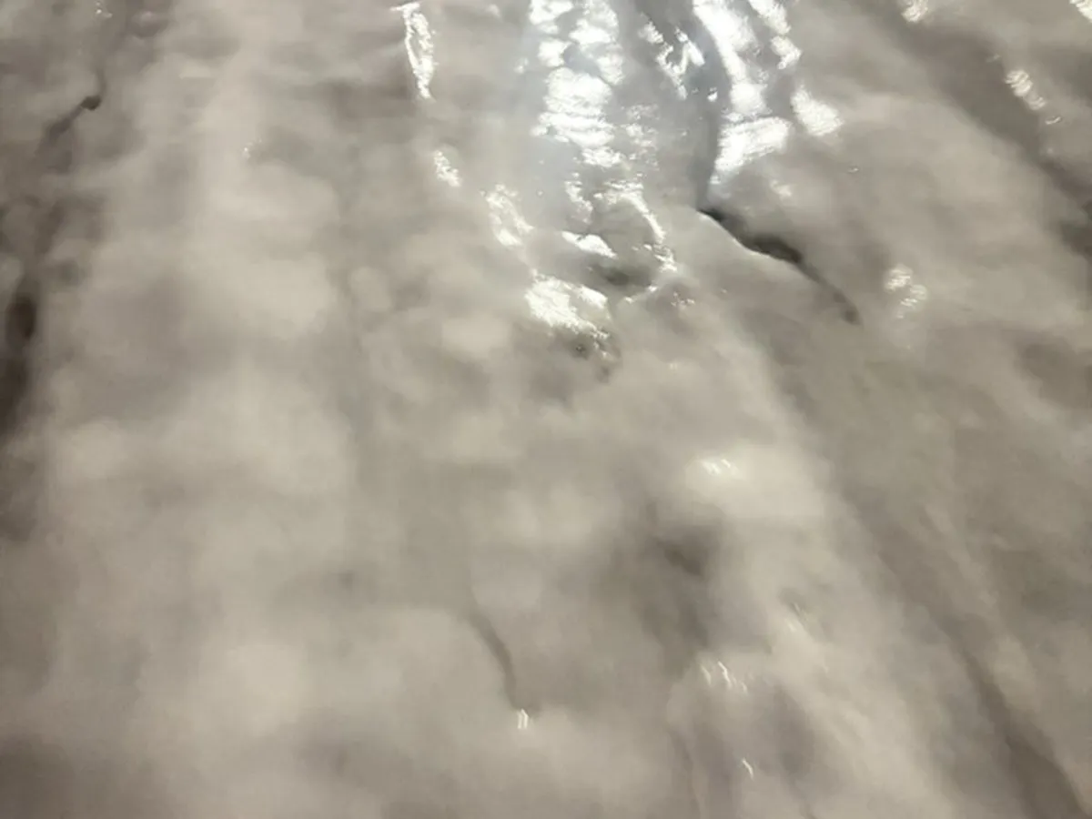 ツルツルの道路