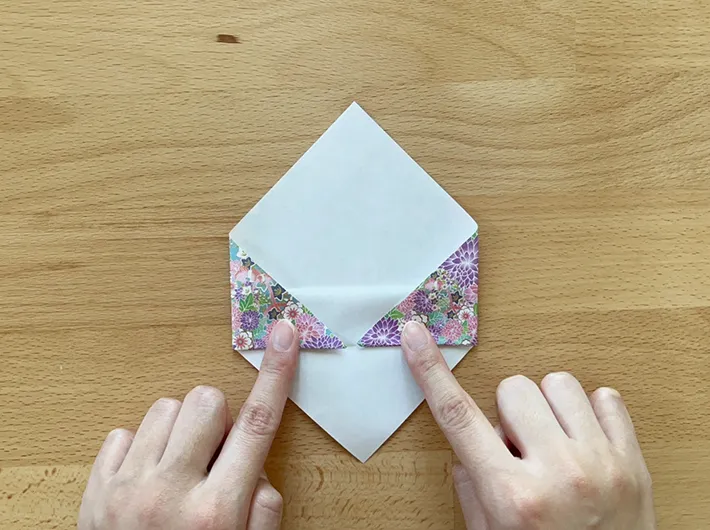 ポチ袋作りの手順写真（撮影：grapeライフハック編集部）