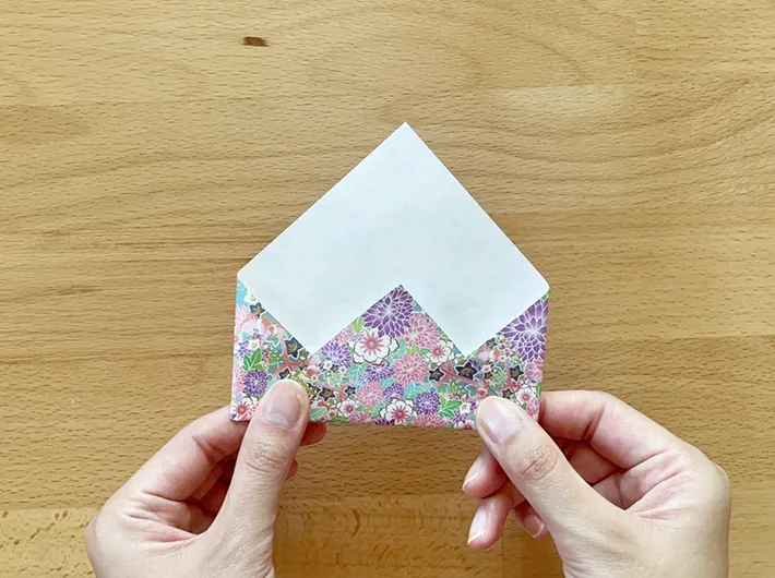 ポチ袋作りの手順写真（撮影：grapeライフハック編集部）