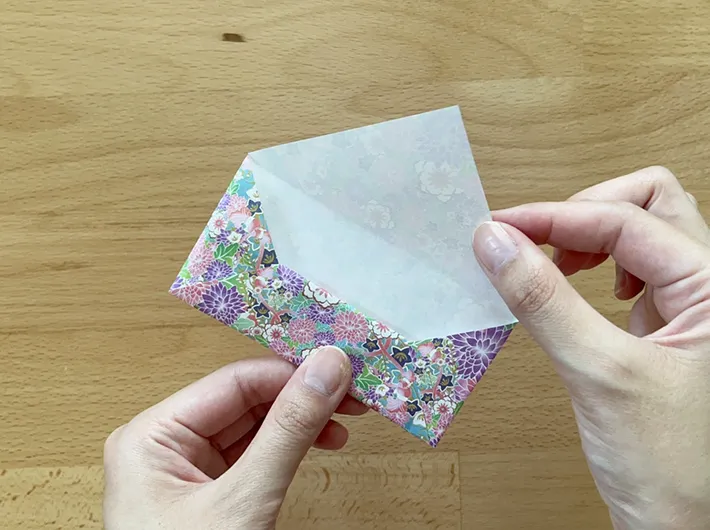 ポチ袋作りの手順写真（撮影：grapeライフハック編集部）
