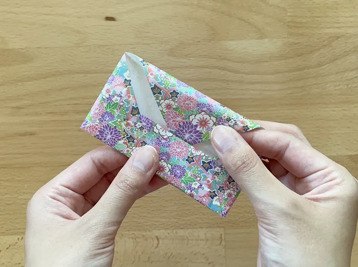 ポチ袋作りの手順写真（撮影：grapeライフハック編集部）