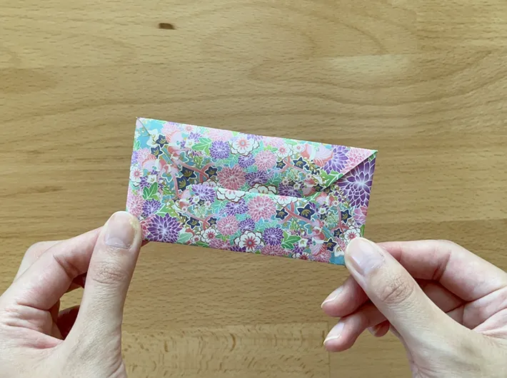 ポチ袋作りの手順写真（撮影：grapeライフハック編集部）