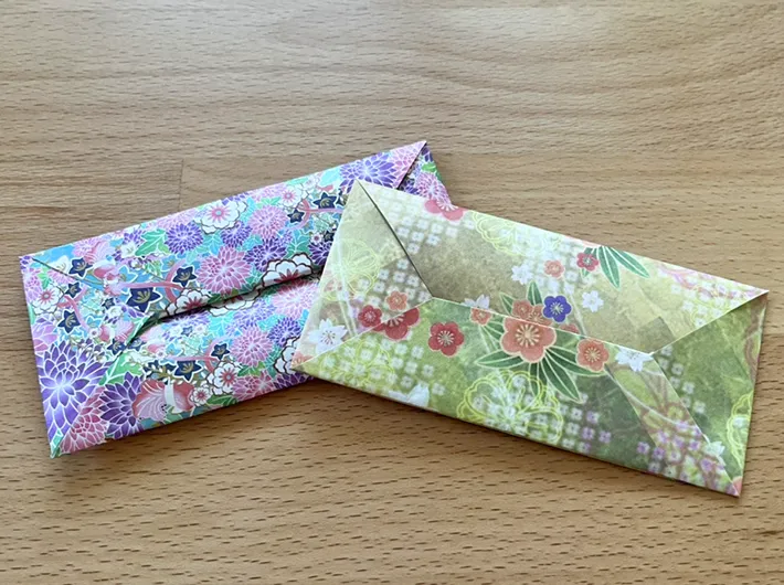 ポチ袋作りの手順写真（撮影：grapeライフハック編集部）