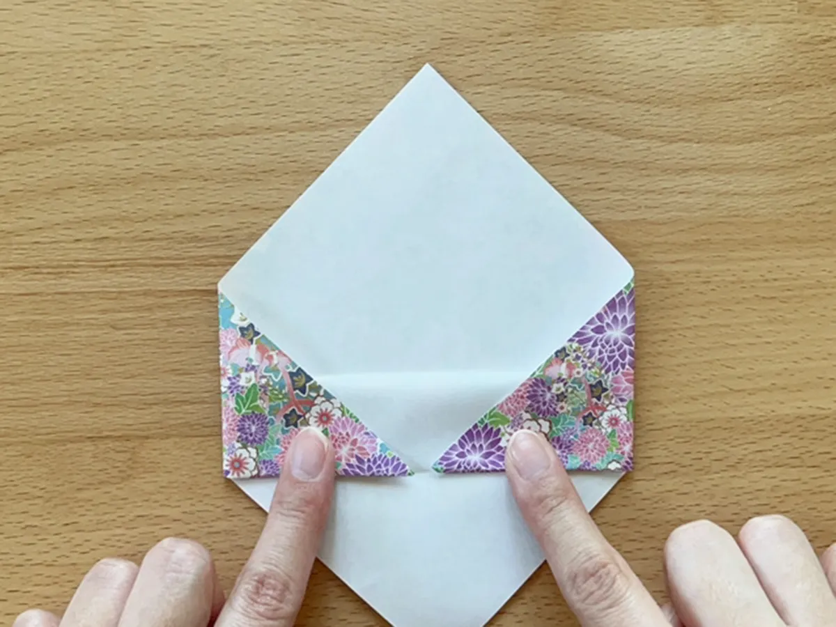 ポチ袋作りの手順写真(撮影:grapeライフハック編集部)