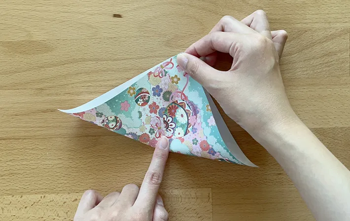 ポチ袋作りの手順写真（撮影：grapeライフハック編集部）