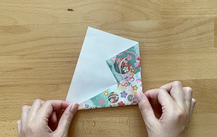 ポチ袋作りの手順写真（撮影：grapeライフハック編集部）