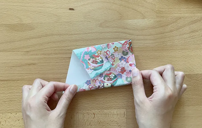 ポチ袋作りの手順写真（撮影：grapeライフハック編集部）