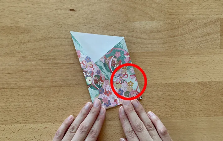 ポチ袋作りの手順写真（撮影：grapeライフハック編集部）