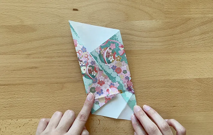 ポチ袋作りの手順写真（撮影：grapeライフハック編集部）