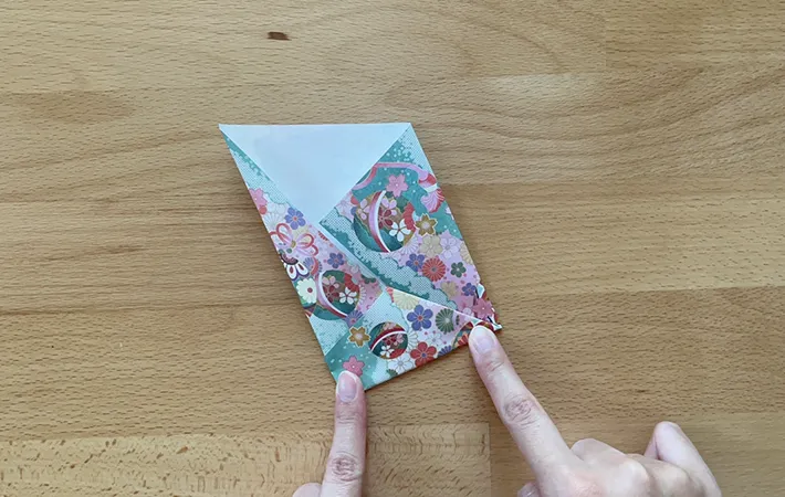 ポチ袋作りの手順写真（撮影：grapeライフハック編集部）