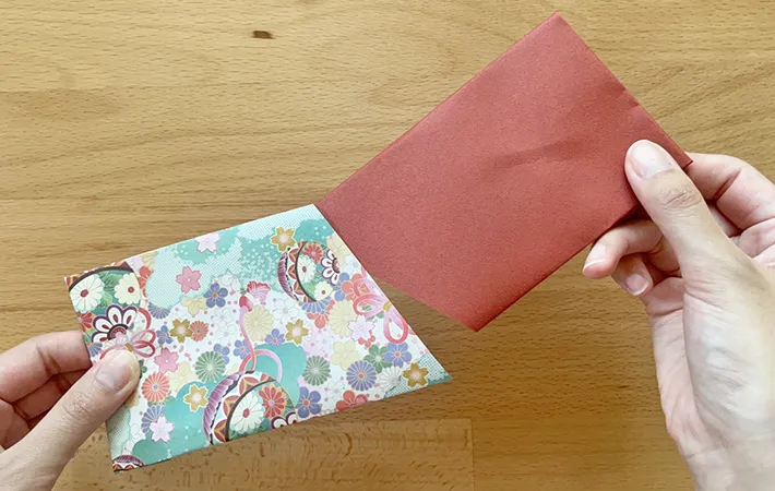 ポチ袋作りの手順写真（撮影：grapeライフハック編集部）