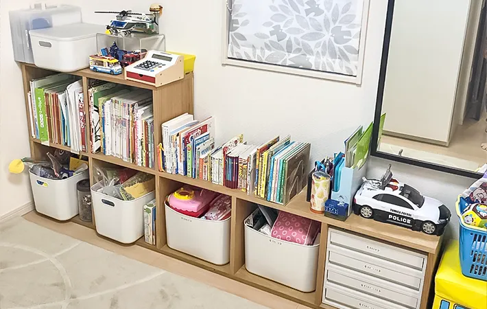 子供のオモチャを収納した写真（撮影：Classy Life）