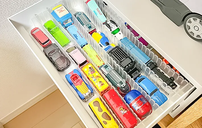 子供のオモチャを収納した写真（撮影：Classy Life）