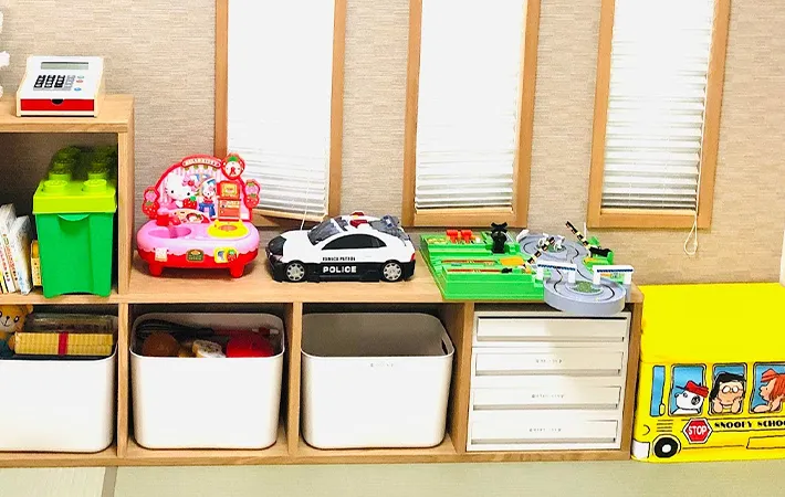 子供のオモチャを収納した写真（撮影：Classy Life）