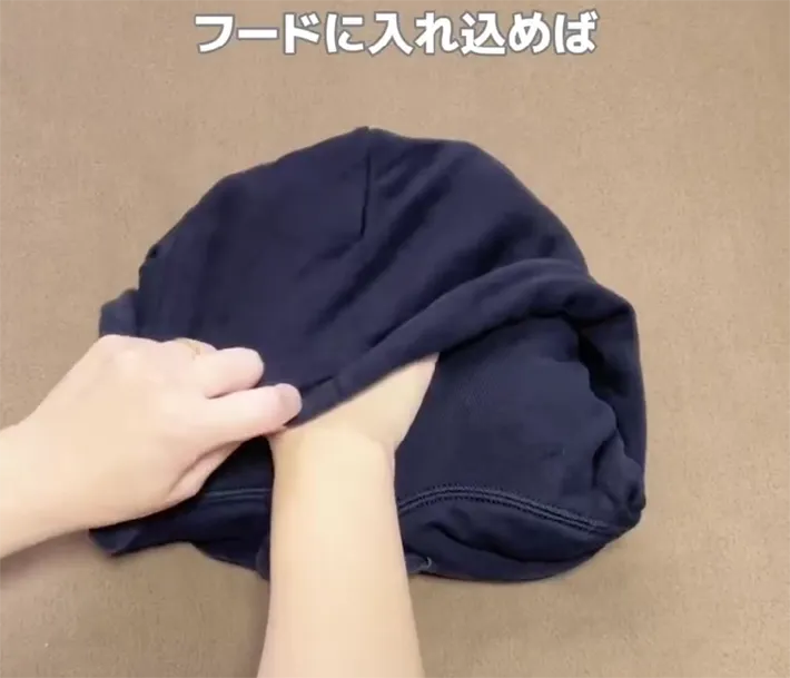 小さくなったパーカー