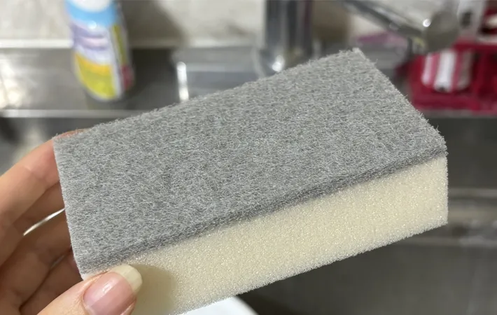 キチンのスポンジの写真（撮影：grapeライフハック編集部）