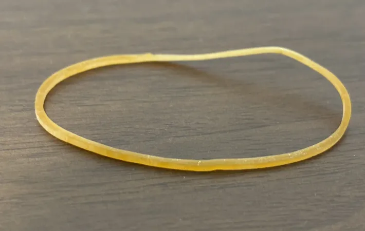 輪ゴムの写真（撮影：grapeライフハック編集部）