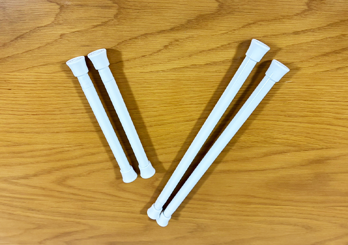 つっぱり棒の活用法（撮影：grapeライフハック編集部）