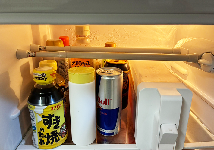 つっぱり棒の活用法（撮影：grapeライフハック編集部）