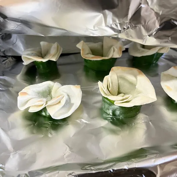 ピーマンをトースターで焼いた写真（撮影：grape編集部）