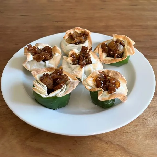 完成した青椒肉絲風アレンジの写真（撮影：grape編集部）