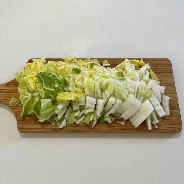 カットした白菜の写真（撮影：grape編集部）