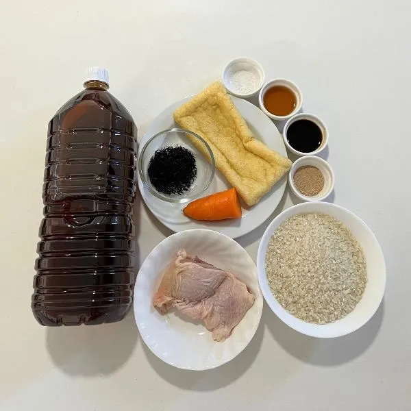 麦茶炊き込みごはんの材料の写真（撮影：grape編集部）