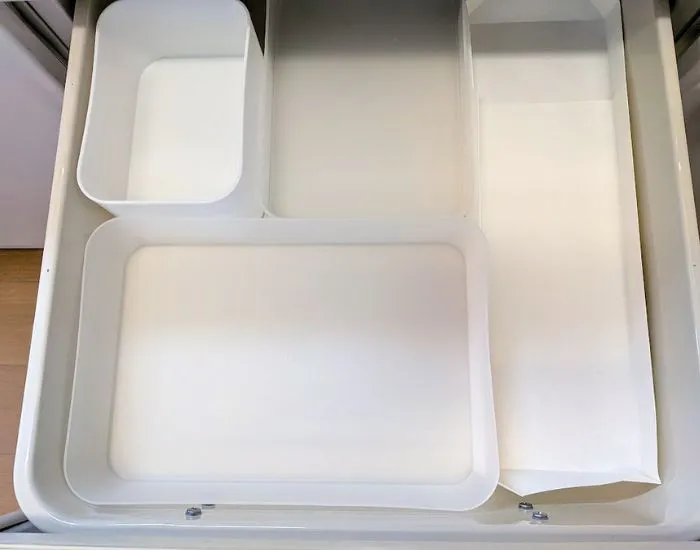 手作りトレイの長さを変えた写真（撮影：grape編集部）