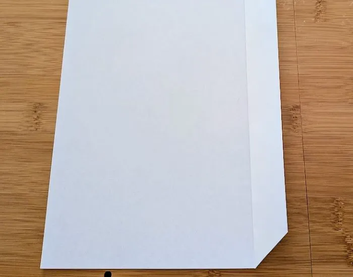 三角部分が内側になるように折った写真（撮影：grape編集部）