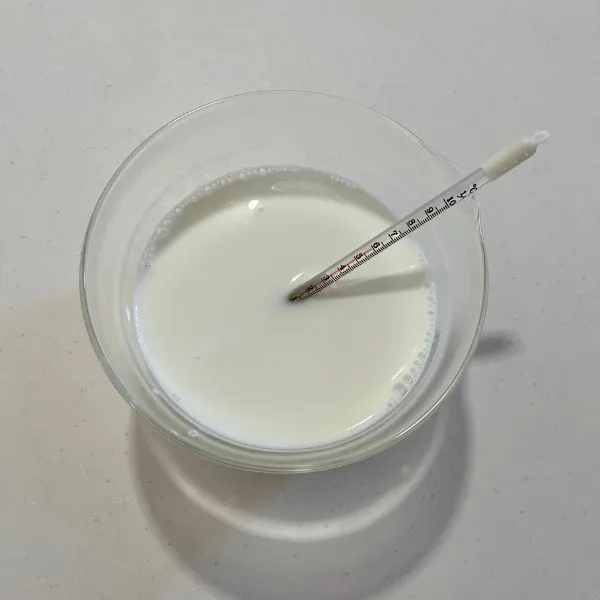 温めた牛乳（撮影：grape編集部）