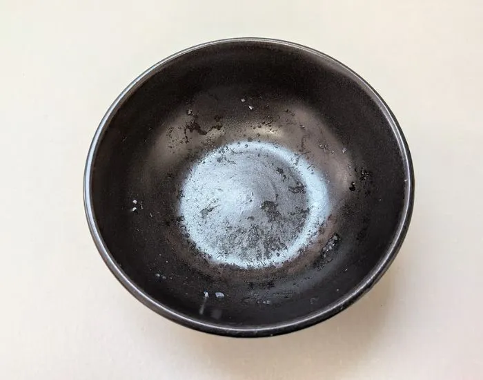 米粒がついた茶碗（撮影：grape編集部）